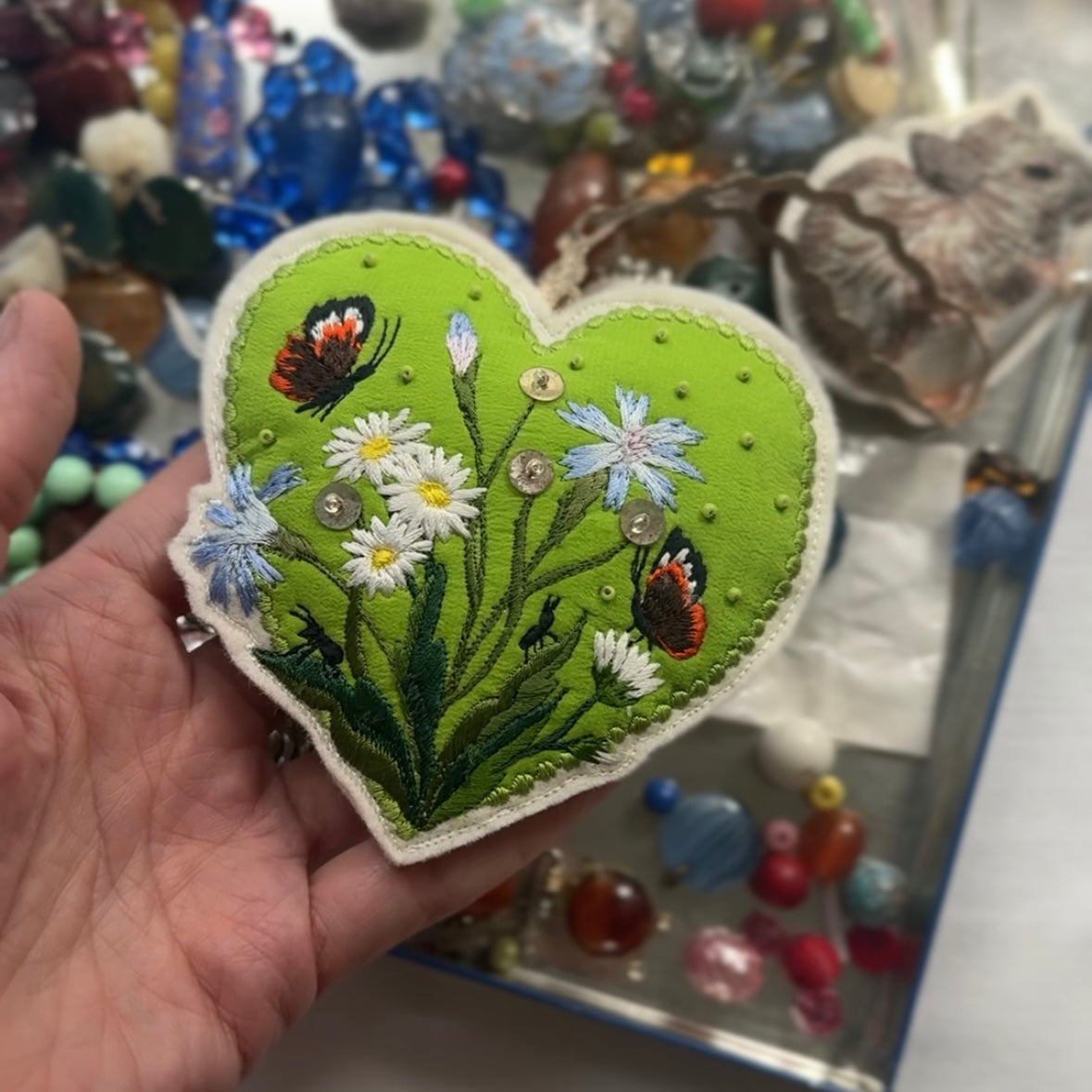 Tiny World Embroidered & Embellished Hanging Decoration