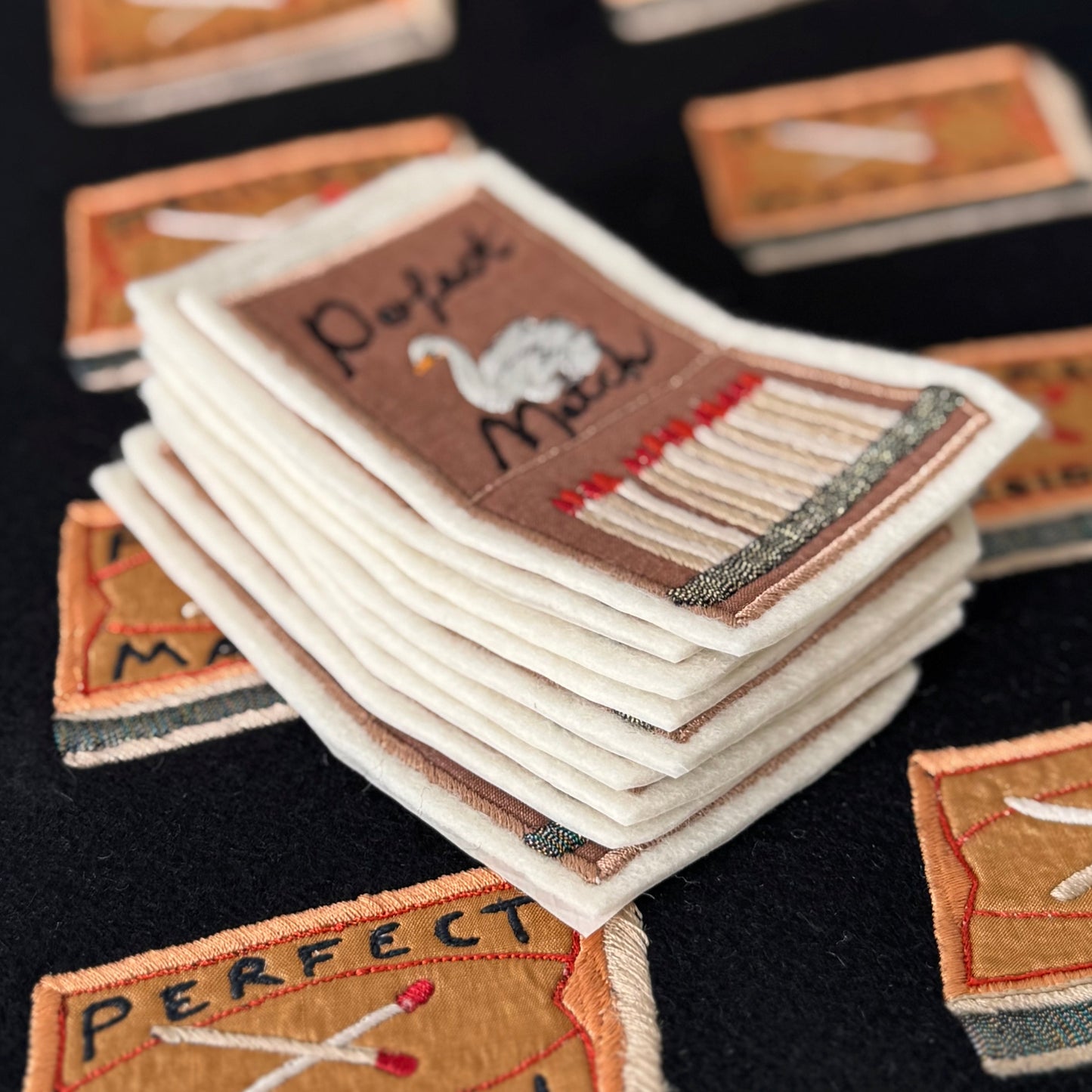 Customisable Matchbox Embroidered Patch