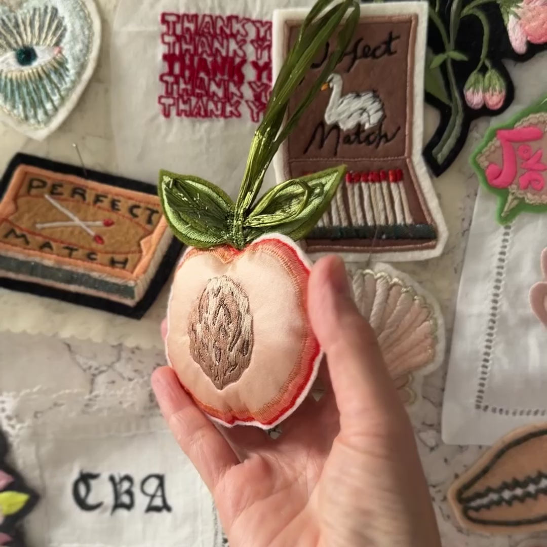 video of peach decoration in hand