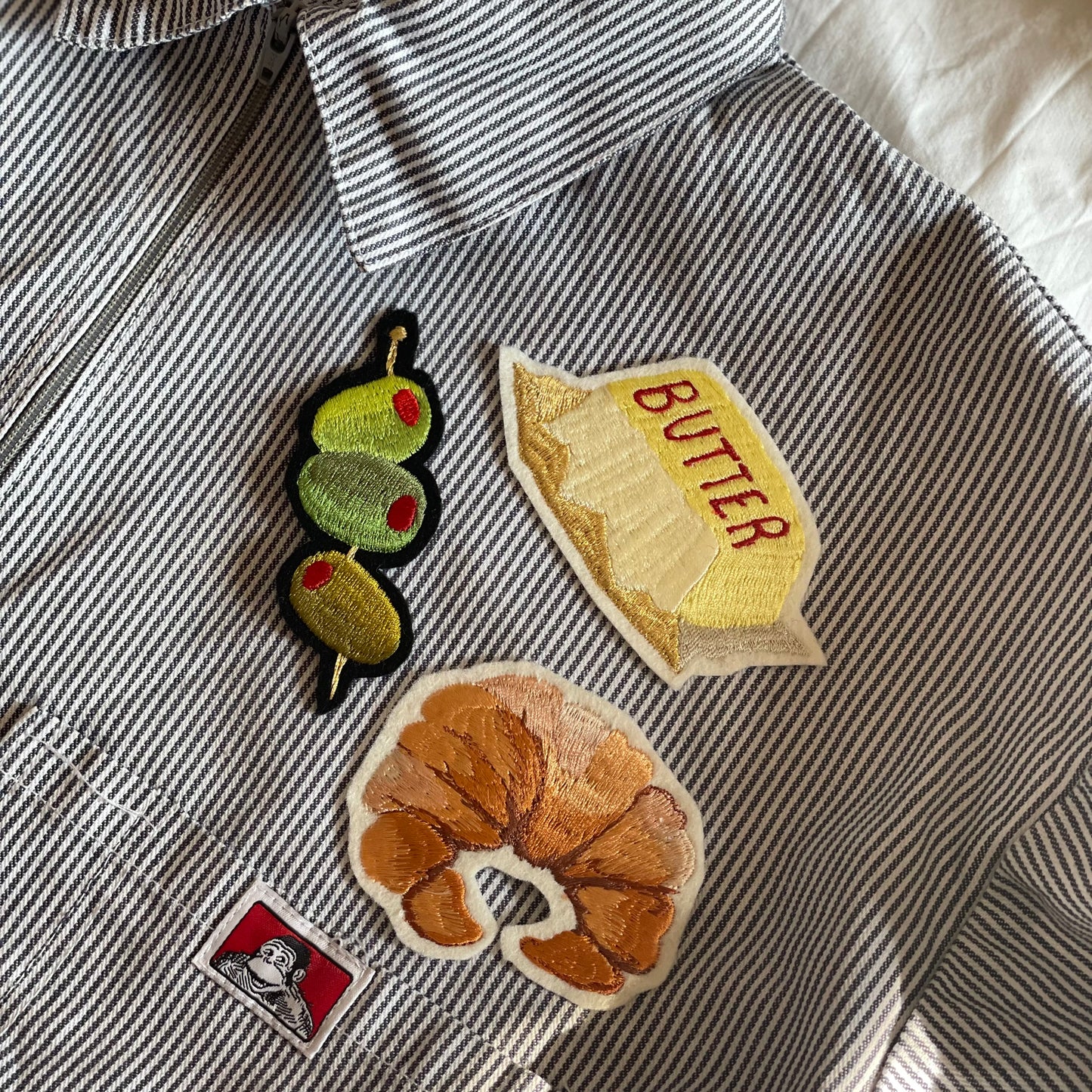 Trio of Olives Embroidered Patch