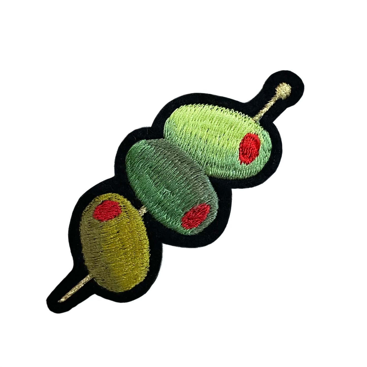 Trio of Olives Embroidered Patch