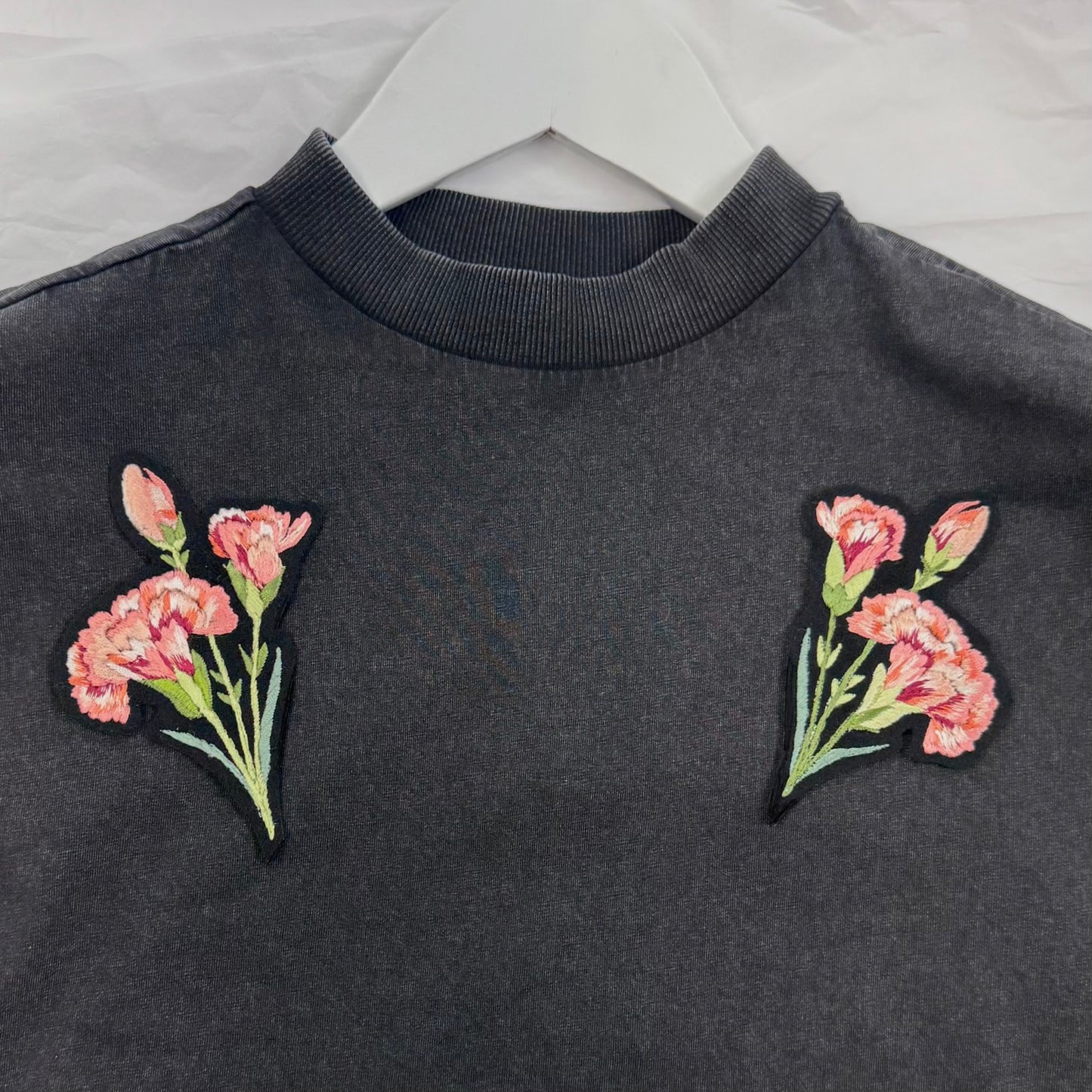 Embroidered Carnation patch