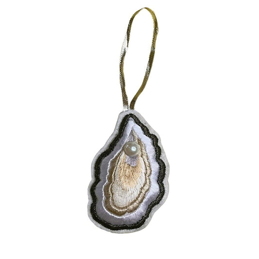 Coming Soon Hanging Oyster With Pearl Embroidered Decoration