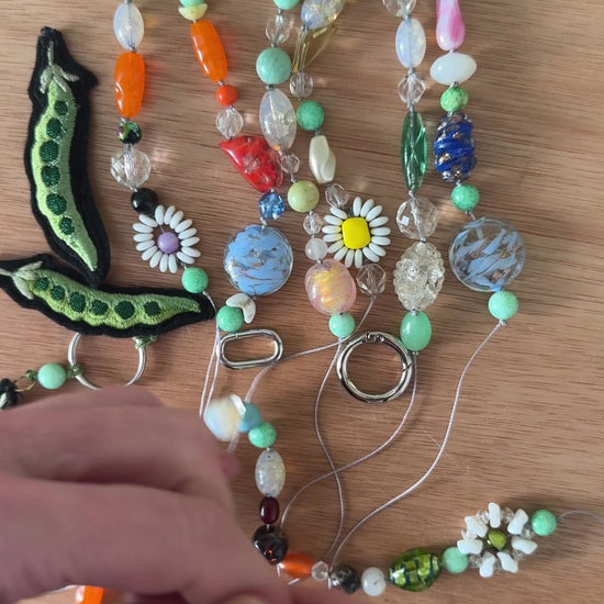 video of making beaded bag charms